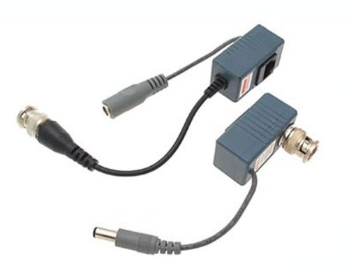 EVERTECH Video Power Balun Network Transceiver Connectors CAT5 CAT6 Wire cable to BNC for Security Camera