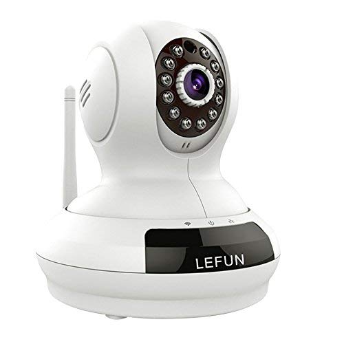 Lefun 720p Wireless WiFi Surveillance Camera Motion Detect Night Vision Two Way Audio Pan Tilt Smart Video Record Baby/Pet Monitor Home Security Cam, Support Echo Show (Updated Version)