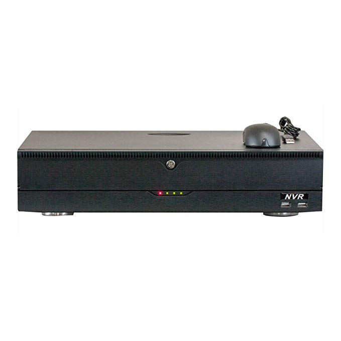 GW 32 Channel H.265/H.264 4K (3840×2160) NVR Security Network Video Recorder - Supports Up 32 X 8MP/5MP/4MP 1080P Any ONVIF IP Camera @ 30fps Realtime, Hold Up to 4x SATA HDDs