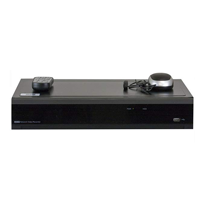 GW Security 16 Channel H.265 4K HDMI NVR/Network Video Recorder, 16CH PoE Ports - Compatible with 8MP/5MP/4MP 1080P Realtime ONVIF IP Cameras (No HDD Included, 4x HDD bay, up to 32TB total)