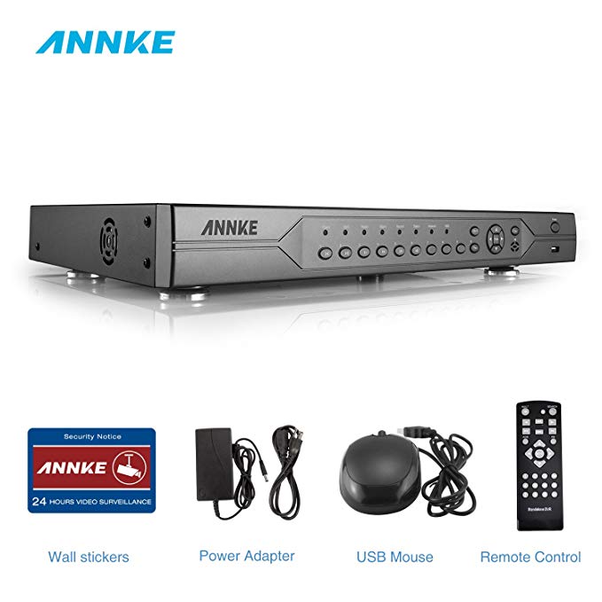 ANNKE AHD-720P 32-Channel High Resolution Recording Surveillance Standalone DVR Recorder, P2P Technology, QR Code Scan Remote Access,Support 960H/AHD/TVI/CVI/IP Camera, NO HDD