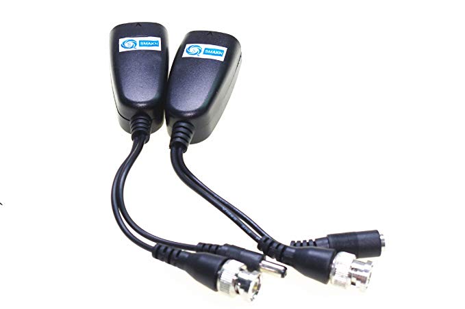 SMAKN® 1ch Video,Power UTP video balun Transceiver