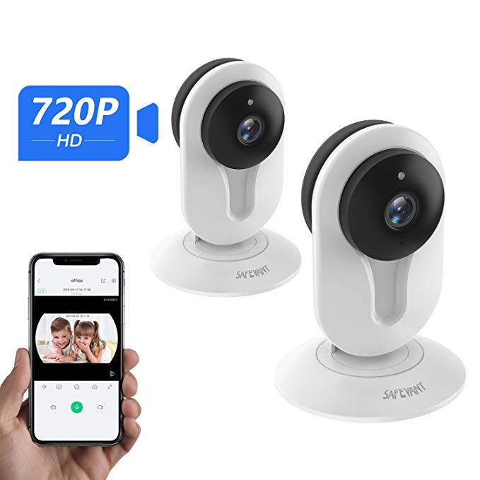 IP Security Camera, Wireless Indoor IP Camera(2packs) with Night Vision, Motion Detection, 2-Way Audio, Home Security Surveillance Camera for Baby/Elder/Pet,Cloud Service Available