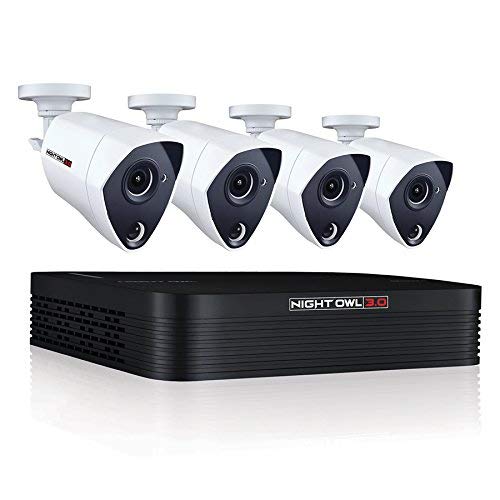 Night Owl 8-Channel 3MP Extreme HD 3.0 DVR 1TB, 4 3MP Wired Infrared Camera Security System