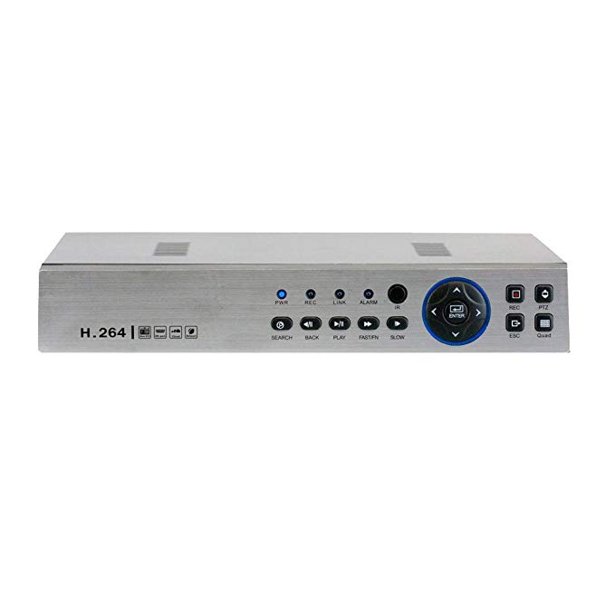 GW Security 4 Channels 960H / AHD 720P Hybrid DVR CCTV with Mobile Motion Detection 4CH H.264 Digital Video Recorder Camera System For Analog and AHD Security Camera (No Hard Drive Pre-installed)