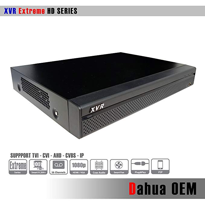 Dahua OEM Penta-Bird 5in1 XVR 16 + 8 Channels 1080P Digital Video Recorder Support HDCVI AHD TVI CVBS IP video inputs DVR