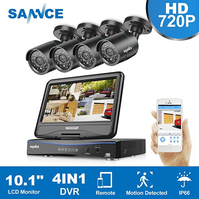 SANNCE 4-Channel 720P 10.1