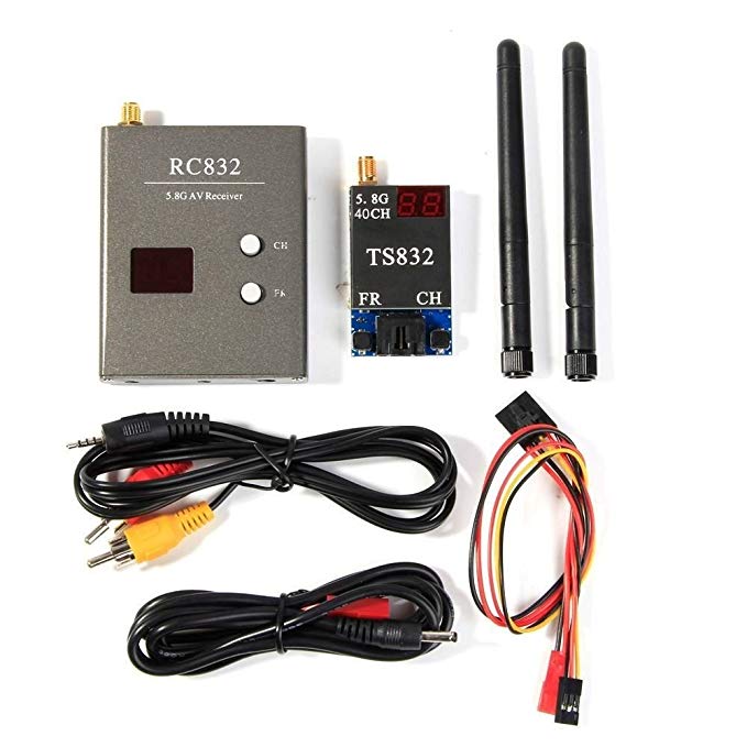 TENINYU 40Ch 5.8G 600mw 5km Wireless AV TX RX Transmitter TS832 Receiver RC832 for FPV DIY RC Drone Car Multicopter