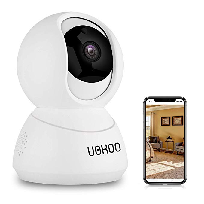 UOKOO Wireless Security Camera, 720P HD Home WiFi Wireless Security Surveillance IP Camera with Motion Detection Pan/Tilt, 2 Way Audio and Night Vision Baby Monitor, Nanny Cam